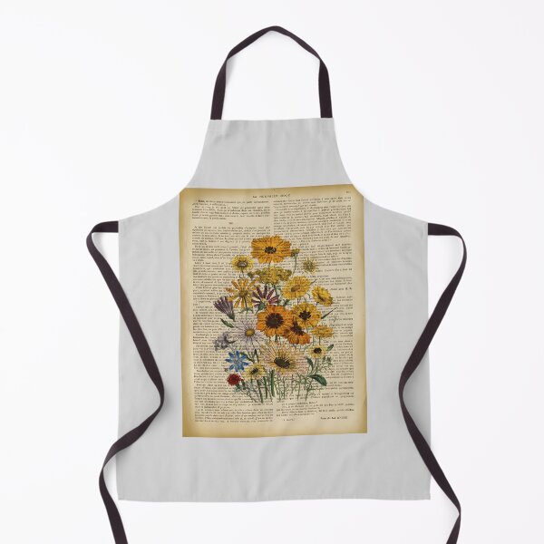 Item preview, Botanical-Print-On-Old-Book-Page---Garden-Flowers designed and sold by MavenAvelar.