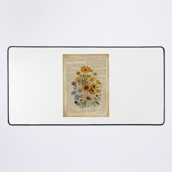 Item preview, Botanical-Print-On-Old-Book-Page---Garden-Flowers designed and sold by MavenAvelar.