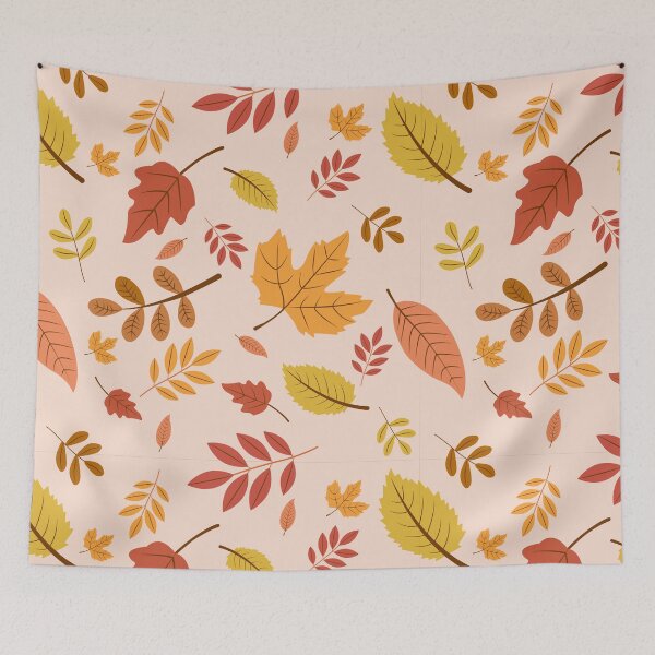 Item preview, Warm Autumn Falling Leaves on Blush Pink Pattern Graphic T-Shirt designed and sold by FestivityFinds.