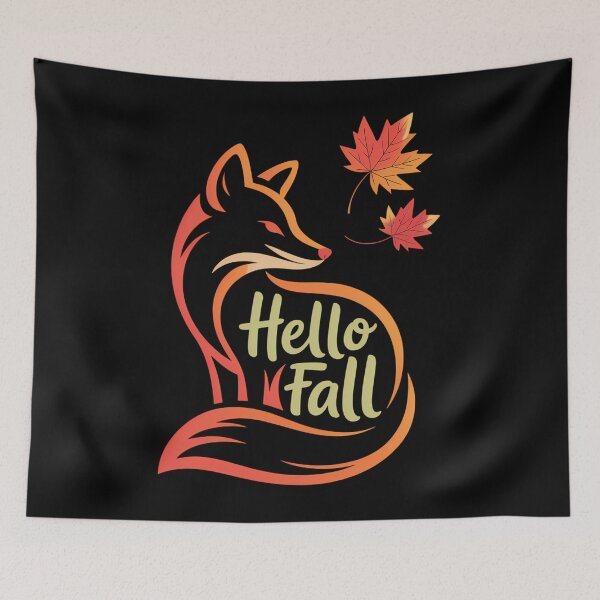 Item preview, Hello Fall Cat Autumn Leaves Kitten Lover designed and sold by Sunset4Bones.