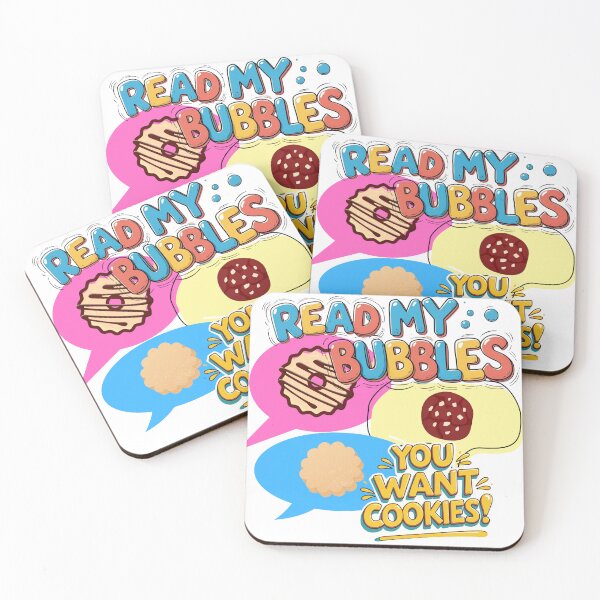 Item preview, Read My Bubbles, You Want Cookies designed and sold by TheBadgeArchive.