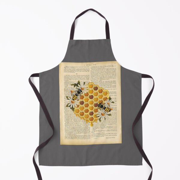 Item preview, Botanical-Print-On-Old-Book-Page---Honeycomb-And-Bees designed and sold by BillBakken.
