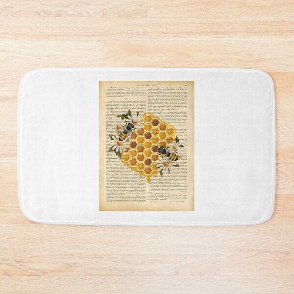 Item preview, Botanical-Print-On-Old-Book-Page---Honeycomb-And-Bees designed and sold by BillBakken.