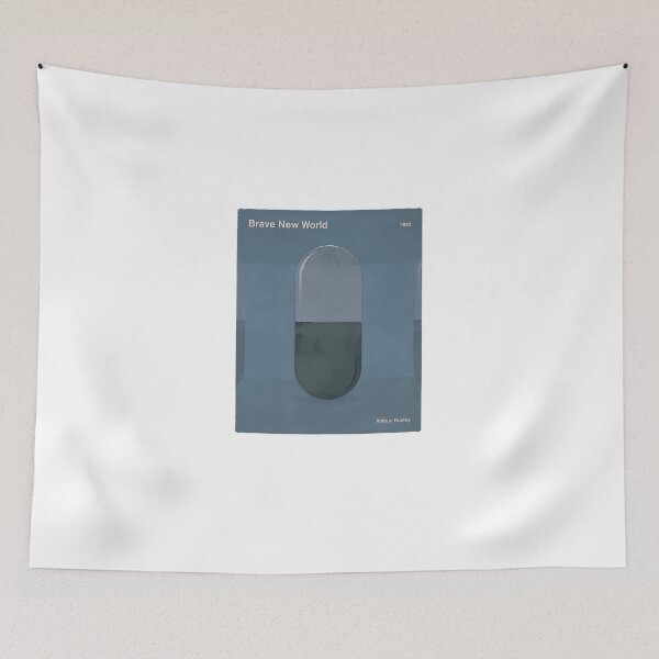 Item preview, Brave-New-World-Aldous-Huxley-Dystopian-Social-Science-Fiction-Art-For-Book-Lovers designed and sold by BillBakken.
