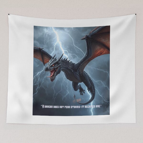 Item preview, Stormborn Dragon – Power of the Storm Fantasy Art designed and sold by george335555.
