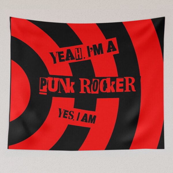 Item preview, I'm a Punk Rocker.  Yes, I am. designed and sold by UncleAlias.
