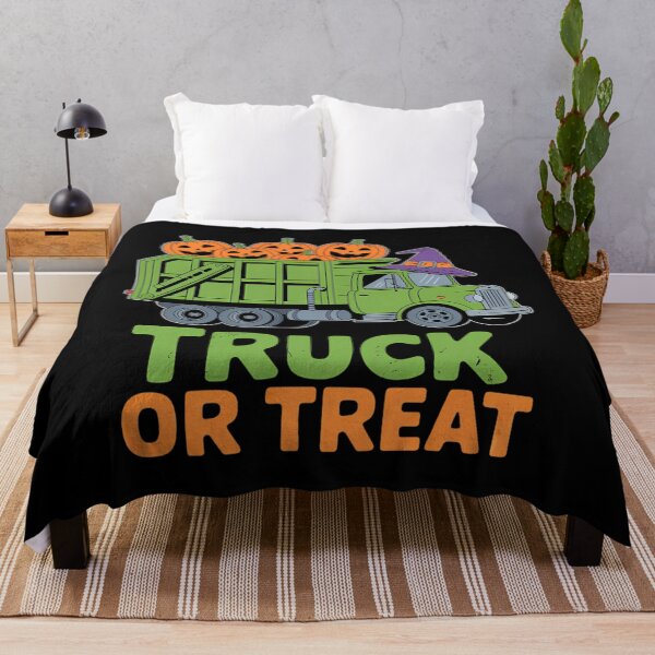 Item preview, Garbage Truck Pumpkins Halloween Truck Or Treat designed and sold by Sunset4Bones.