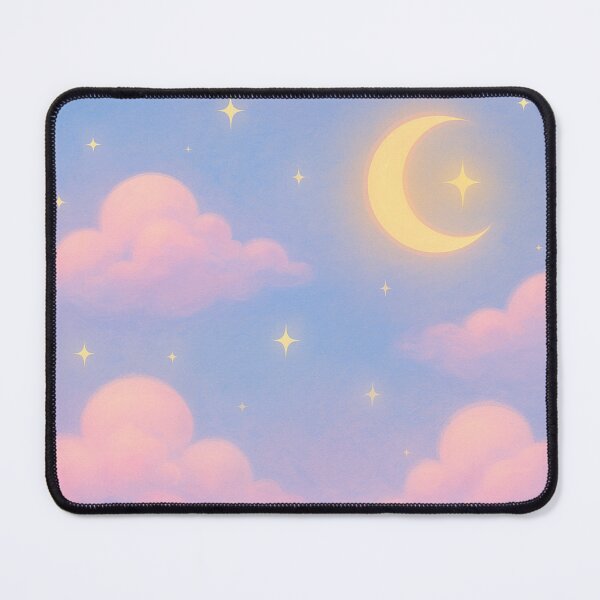 Item preview, dreamy clouds and moon designed and sold by SabbySplendor.