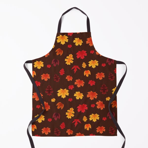 Item preview, Rich Autumn Foliage with Maple and Oak Leaves A-Line Dress designed and sold by FestivityFinds.