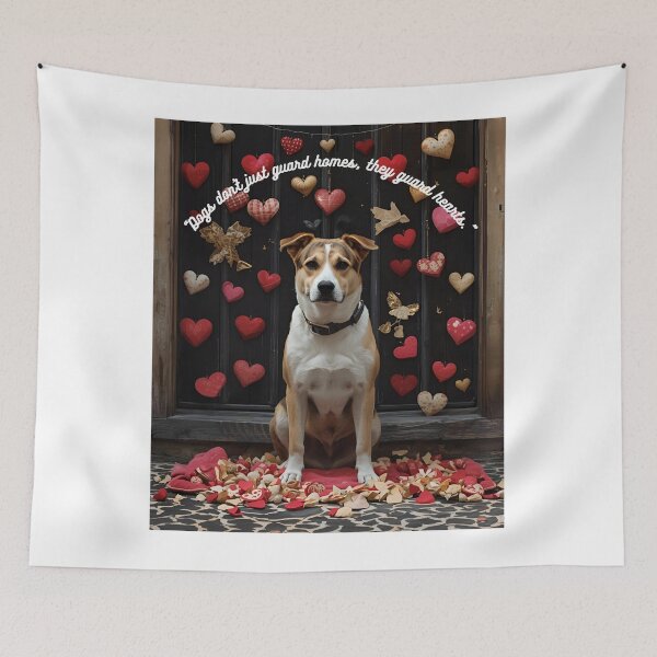 Item preview, Dogs Don’t Just Guard Homes They Guard Hearts | Loving Dog Quote Design designed and sold by george335555.