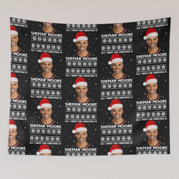 Item preview, All I Want For Christmas Is Shemar Moore shirt designed and sold by DavyApyuan.