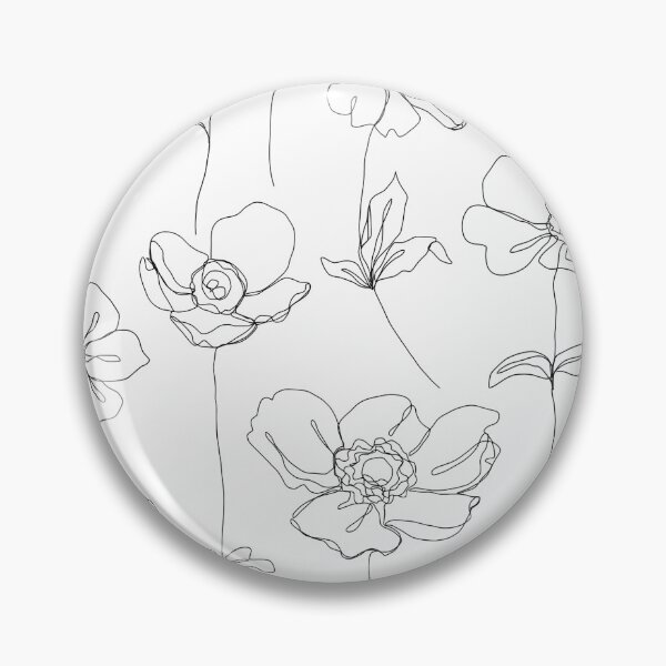 Artikelvorschau, Botanische-Blumen-Illustration---Botanicals-Weiß entworfen und verkauft von JusiahCransto.