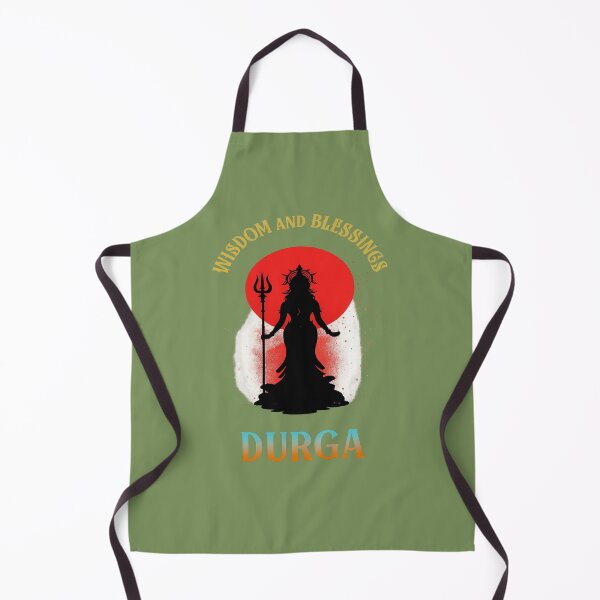 Item preview, goddess durga silhouette spiritual art – wisdom and blessings designed and sold by Divine Creations.