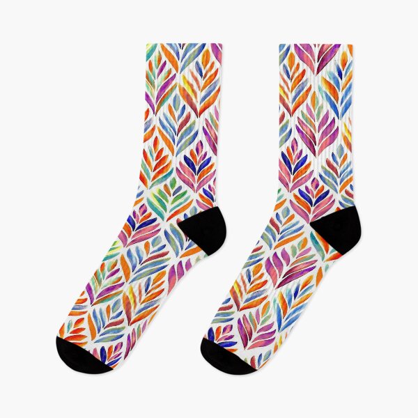 Item preview, Colored Leaf Pattern designed and sold by ViaARTfactory.