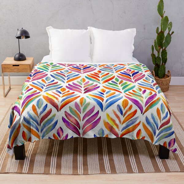 Item preview, Colored Leaf Pattern designed and sold by ViaARTfactory.