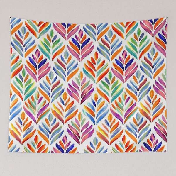 Item preview, Colored Leaf Pattern designed and sold by ViaARTfactory.