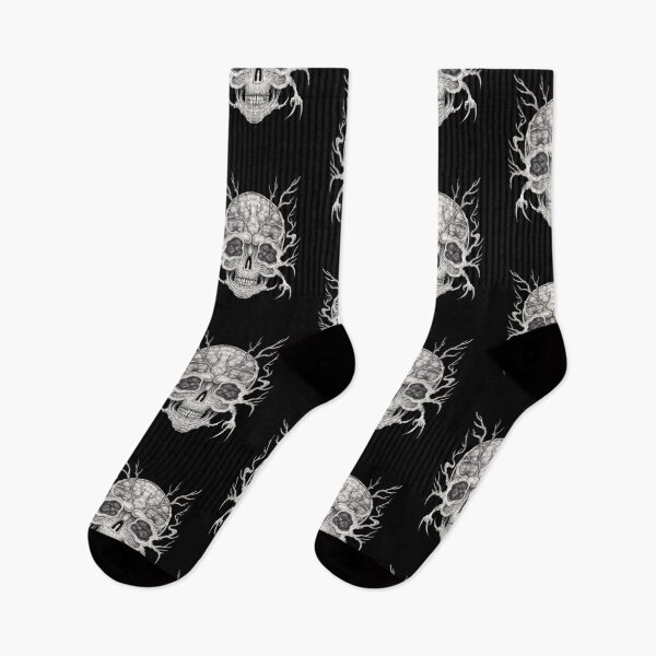 Item preview, Surreal art skull with dry tree. designed and sold by Jiwsurreal.