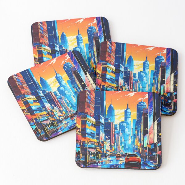 Item preview,  Pop Art Culture Colorful Comic-Style Urban City  designed and sold by DEC02.