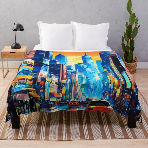 Item preview, Pop Art Culture Colorful Comic-Style Urban City designed and sold by DEC02.