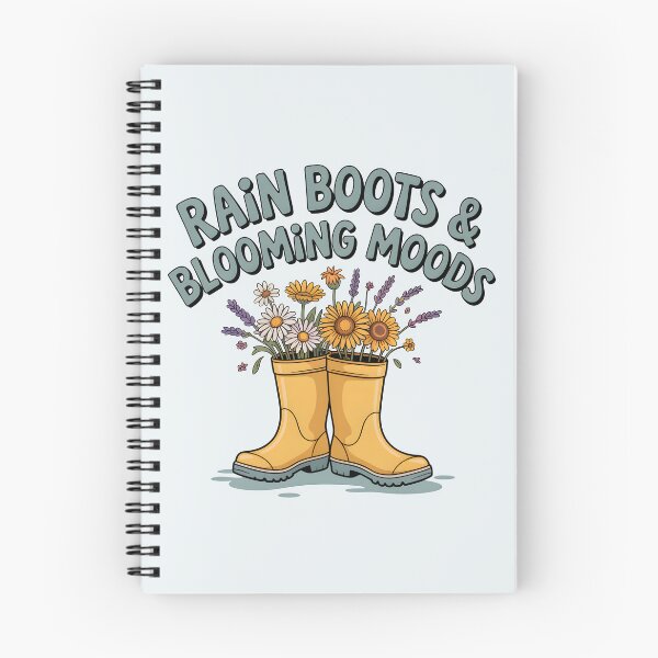 Item preview, Rain Boots & Blooming Moods – Cheerful Spring Vibes designed and sold by Jollys-ArtShop.