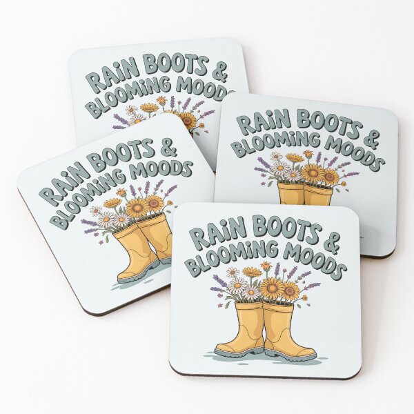 Item preview, Rain Boots & Blooming Moods – Cheerful Spring Vibes designed and sold by Jollys-ArtShop.
