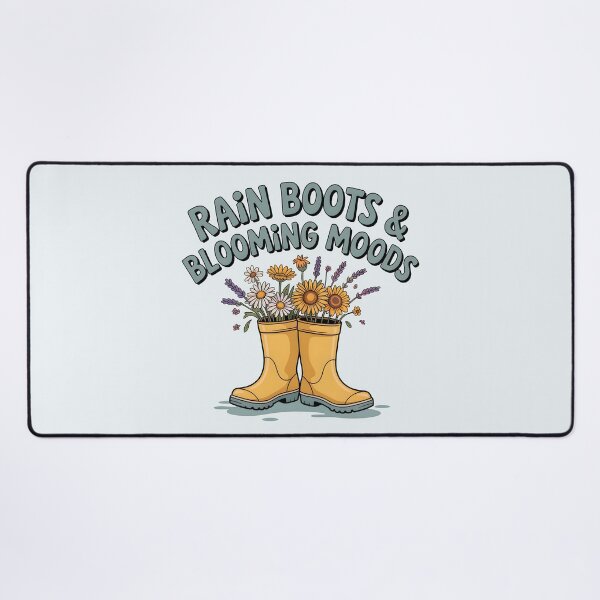 Item preview, Rain Boots & Blooming Moods – Cheerful Spring Vibes designed and sold by Jollys-ArtShop.