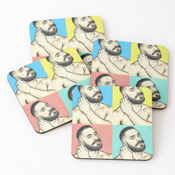 Item preview, Bold and Bearded (2x2) designed and sold by Hunkyismything.