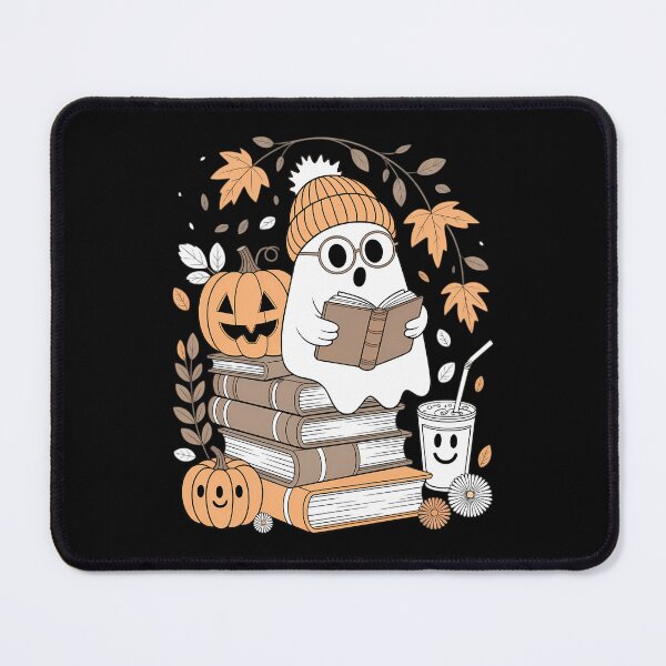 Item preview, Cute Ghost Reading Book Lovers Autumn Fall Halloween Ghost designed and sold by brynatshop.