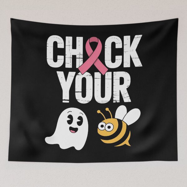 Item preview, Check Your Boo Bees Funny Breast Cancer Halloween designed and sold by brynatshop.