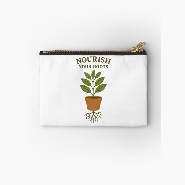 Item preview, Nourish Your Roots Plant Lover Self Care Growth Quote Nature Design designed and sold by inkoutninja.