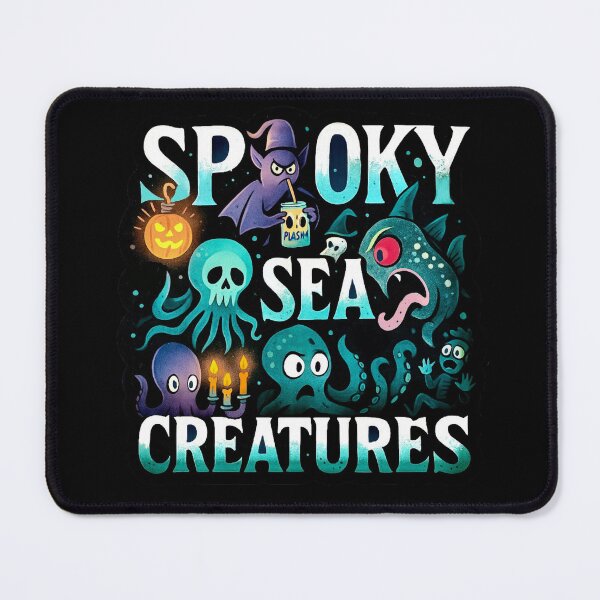 Item preview, Spooky Sea Creatures - Haunted Ocean Critters designed and sold by Myra365Art.