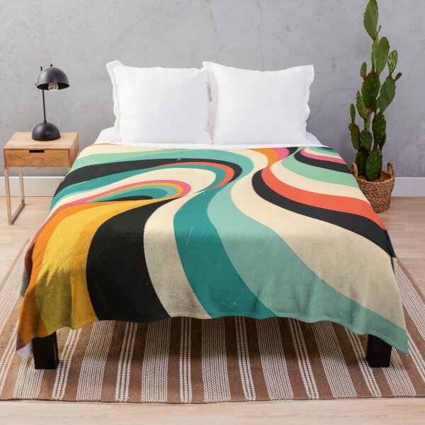 Item preview, Abstract Retro Swirl 70s Mid-Century Curves designed and sold by trajeado14.
