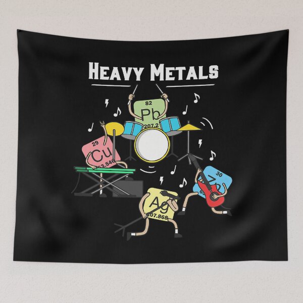 Item preview, Heavy Metals Rock Chemistry Physics Periodic Table Of Elements designed and sold by MontanaBraun.