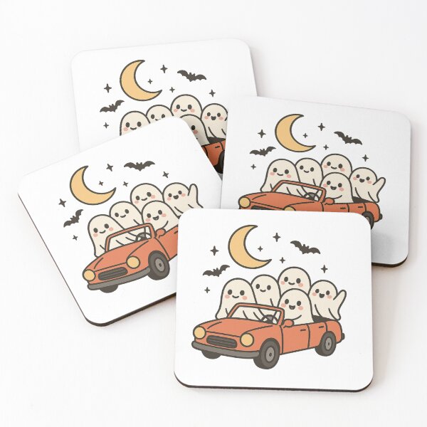 Item preview, Ghost Carpool Club – Cute Halloween Convertible Ride designed and sold by DailyDrivesct.