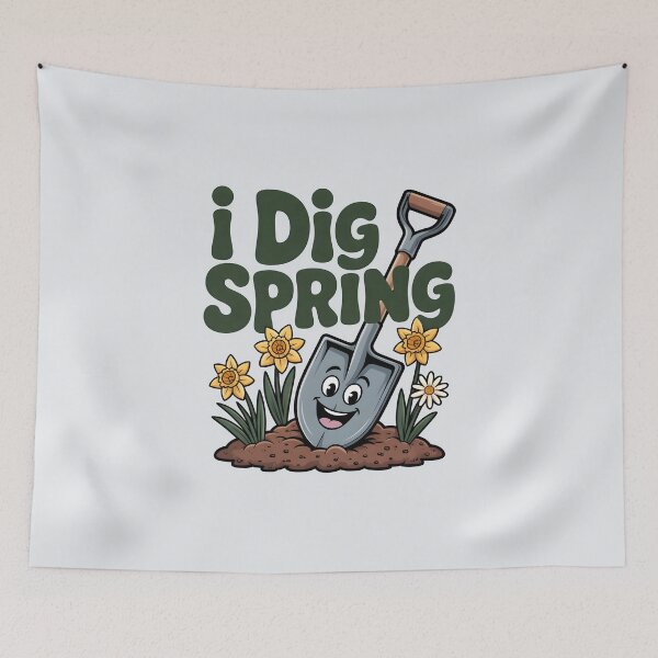 Item preview, I Dig Spring – Happy Garden Fun designed and sold by Jollys-ArtShop.