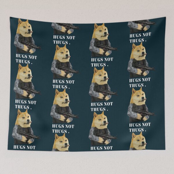 Item preview, Hugs not thugs    designed and sold by Dancolan.