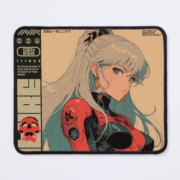 Item preview, Cute Cyberpunk girl with long hair designed and sold by BOZGO.