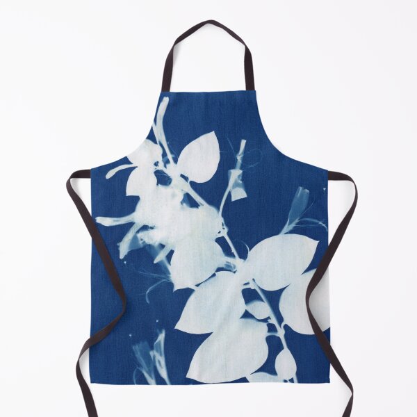 Item preview, Honeysuckle Flower Cyanotype designed and sold by PaintPourGalore.