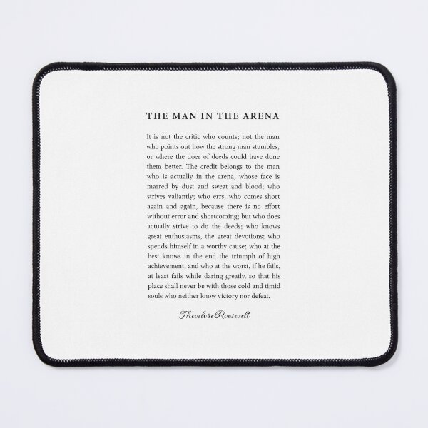 Item preview, The Man In The Arena designed and sold by corbrand.
