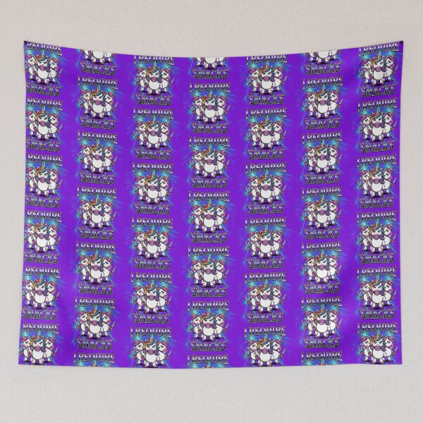 Item preview, I Require Snacks – Funny Unicorn Gang Illustration designed and sold by LunaSpellStudio.