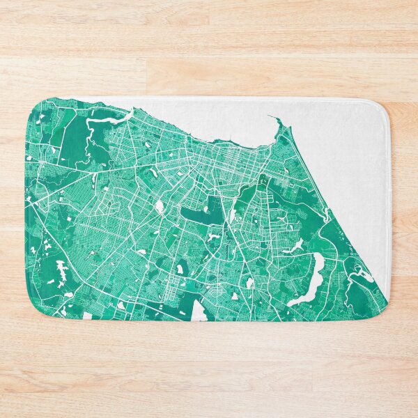 Item preview, Fortaleza City Map of Ceará, Brazil - Watercolor designed and sold by deMAP.