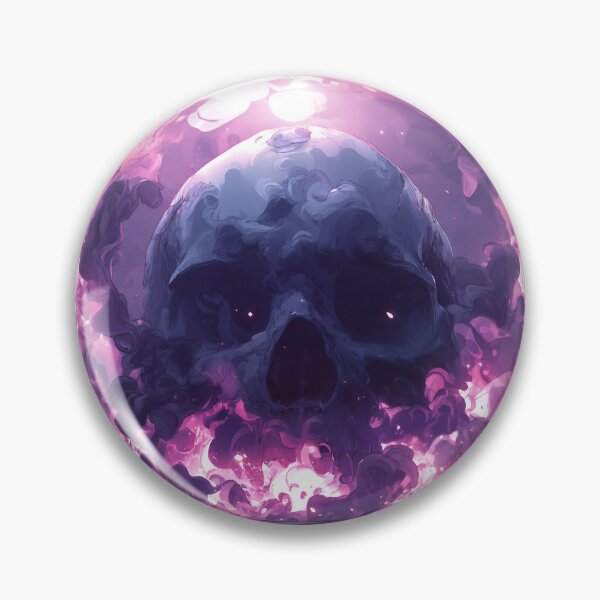 Item preview, Mystical crystal ball with skull and smoke – witch Halloween motif designed and sold by Meiersbeste.