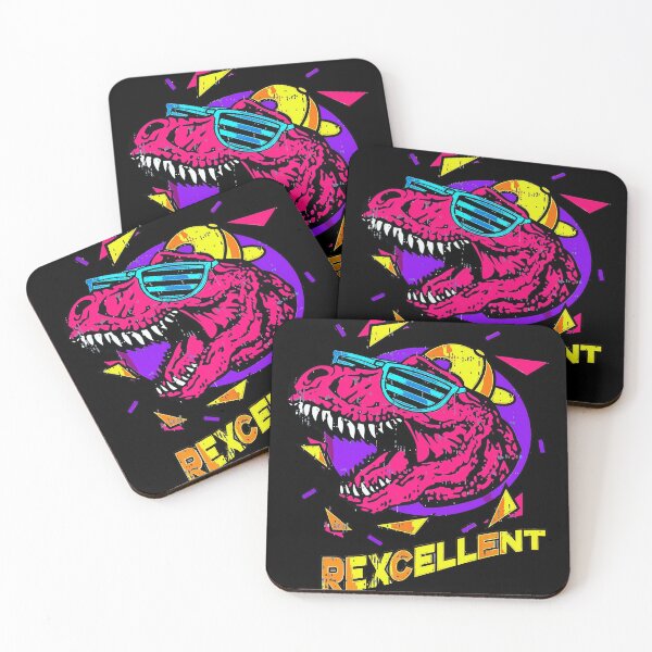 Item preview, REXCELLENT T-Rex Dinosaur Party Sticker - 90s Retro Dino Fun designed and sold by nootnoot-store.