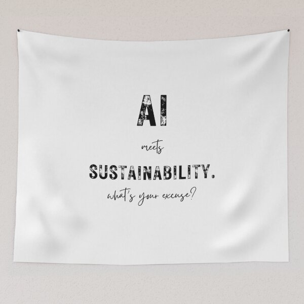 Item preview, AI and Sustainability Motivational Eco Tech Design designed and sold by NxtGenDesigns.