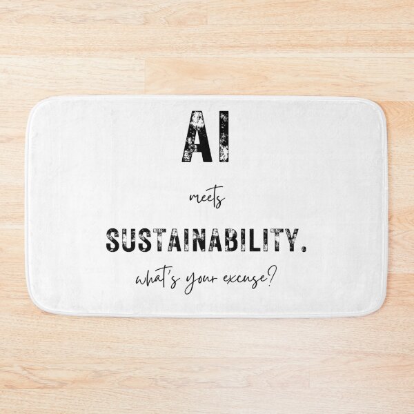 Item preview, AI and Sustainability Motivational Eco Tech Design designed and sold by NxtGenDesigns.