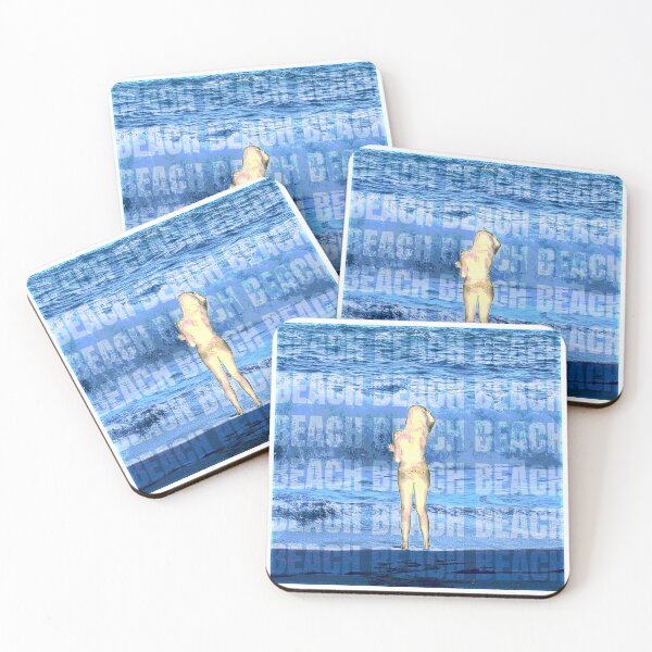 Item preview, BEACH ocean bikini graphic sticker designed and sold by sunscasm.