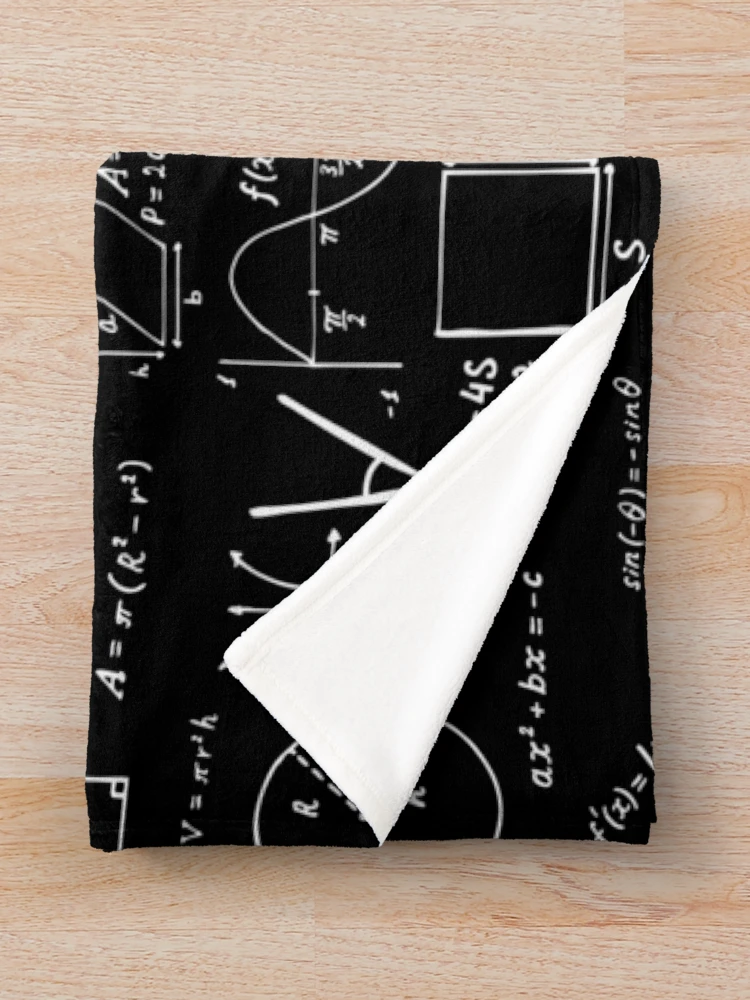 Thumbnail 3 of 6, Throw Blanket, Math Formulas designed and sold by edwardecho.