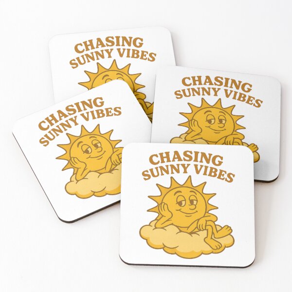 Item preview, Chasing Sunny Vibes Retro Sun Summer Aesthetic Positive Chill Design designed and sold by inkoutninja.