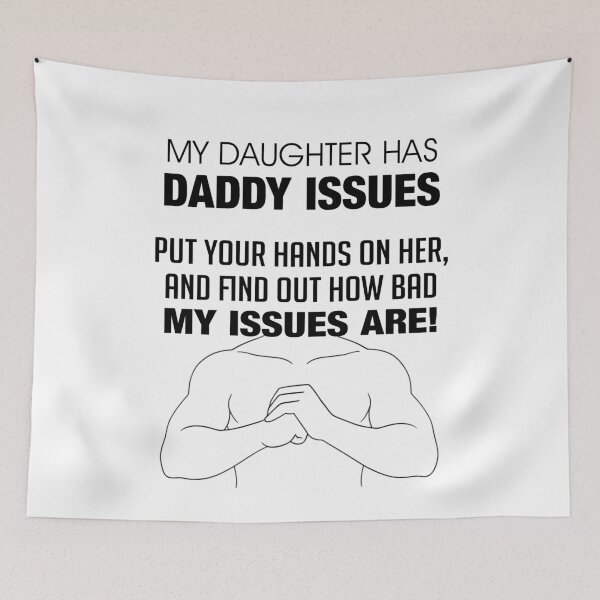 Item preview, My Daughter Has Daddy Issues Protective Dad Humor T-Shirt Design designed and sold by allmarkmade.