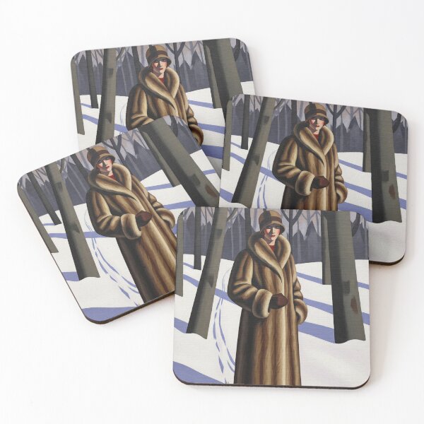 Item preview, LA DAME DES MONTAGNES (The Lady of the Mountains) - Original Art Deco Artwork designed and sold by elektronen.